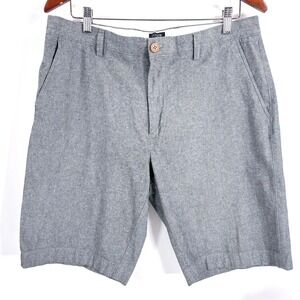 J Crew Rivington Chino Shorts Mens 35W Gray Flat Front Casual Summer